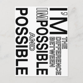 Carte Postale Rien d'impossible