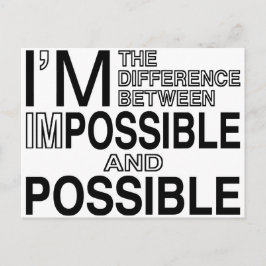 Carte Postale Rien d'impossible