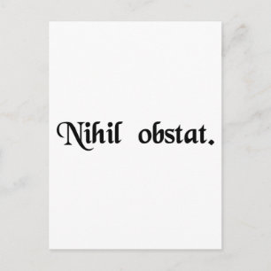 Carte Postale Rien ne se met en travers du chemin.