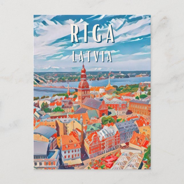 Carte Postale Riga, joyau de la Baltique (Devant)