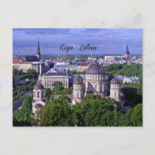 Carte Postale Riga, Lettonie, paysage urbain