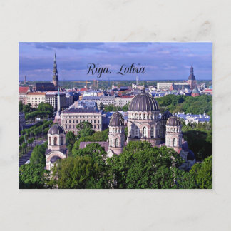Carte Postale Riga, Lettonie, paysage urbain