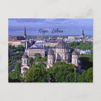 Carte Postale Riga, Lettonie, paysage urbain