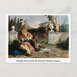 Carte Postale Rinaldo Et Armida Par Giovanni Battista Tiepolo