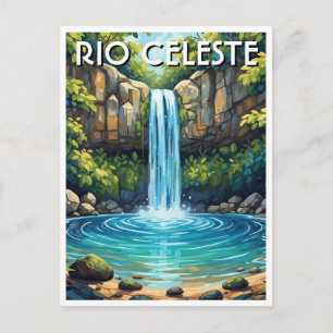 Carte Postale Río Celeste, parc national du volcan Tenorio