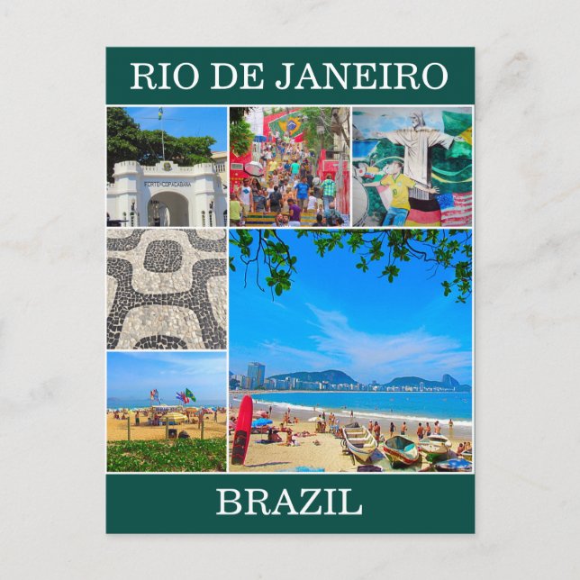 Carte Postale rio de janeiro scènes brésiliennes (Devant)