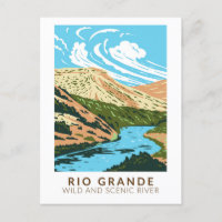 Rio Grande Rivière sauvage et Pittoresque Vintage