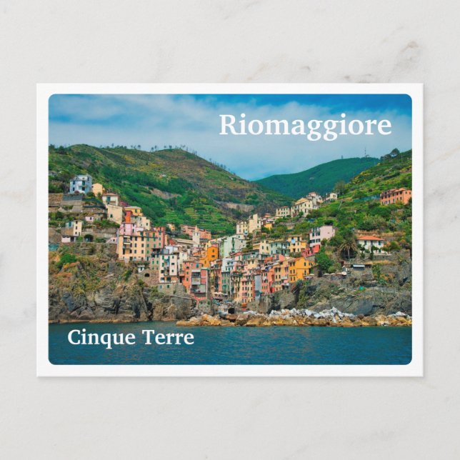 Carte Postale RIOMAGGIORE - Cinque Terre - Italie - DE MER (Devant)