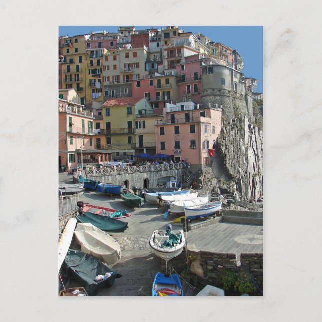 Carte Postale Riomaggiore Village Italy Cinque Terre (Devant)