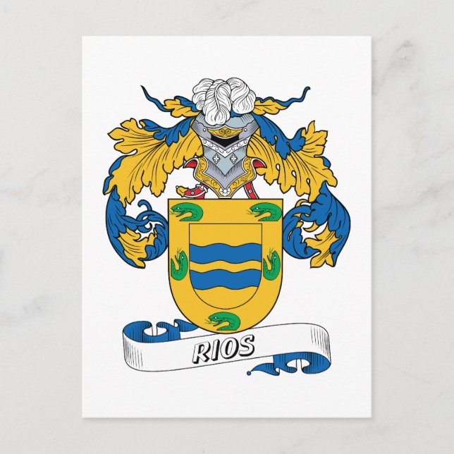 Carte Postale Rios Family Crest (Devant)