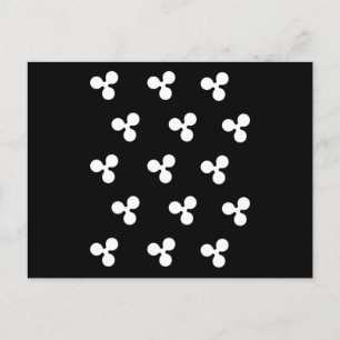Carte Postale Ripple XRP Motif Crypto Cryptodevise Cadeau