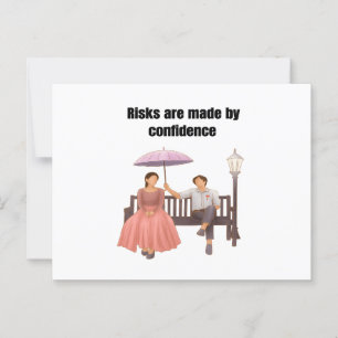 Carte Postale Risque couples romantiques artis