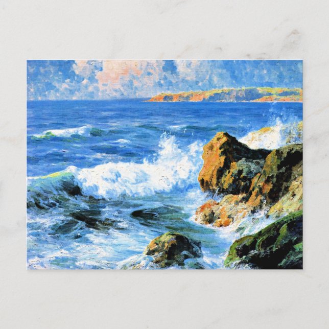 Carte Postale Rivages de San Diego, art raffiné, (Devant)