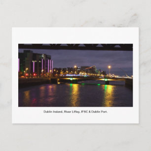 Carte Postale River Liffey Irlande, IFSC et Dublin Port