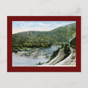 Carte Postale River Road, Delaware Water Gap, PA Vintage