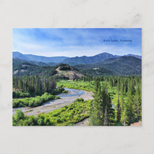 Carte Postale River Valley, Amérique occidentale, Wyoming,