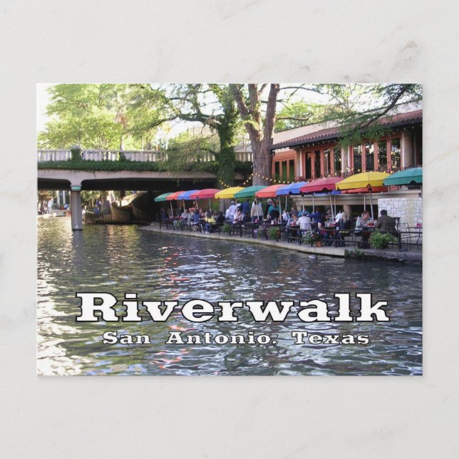 Carte Postale Riverwalk, San Antonio, TEXAS (Devant)