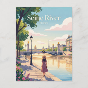 Carte Postale Rives de la Seine France