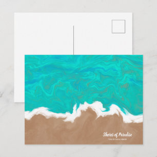 Carte Postale Rives Personnalisées de la Ville de Plage Paradis