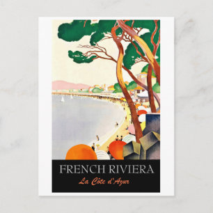 Carte Postale Riviera française, littoral, France