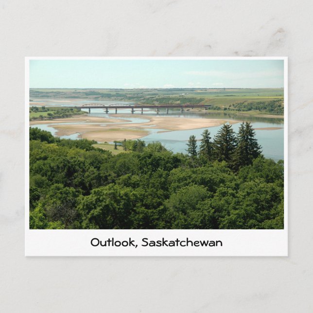 Carte Postale Rivière du sud de Saskatchewan (Devant)