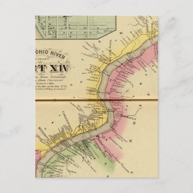 Carte Postale Rivière et vallée de l'Ohio supérieur 8 (Devant)