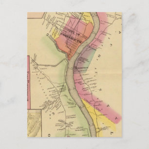 Carte Postale Rivière et vallée de l'Ohio supérieur 8