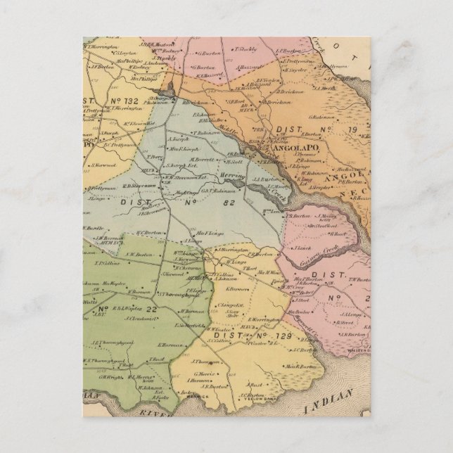 Carte Postale Rivière Indian (Devant)