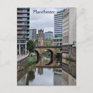 Carte Postale Rivière Irwell - La frontière Salford Manchester