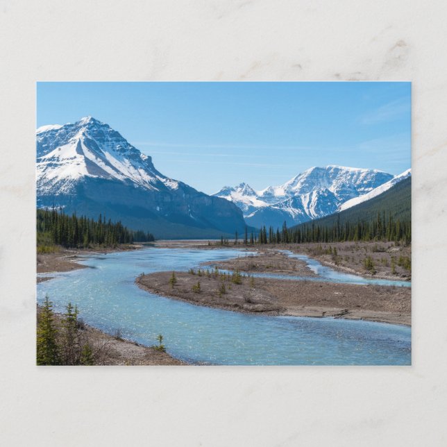 Carte Postale Rivière le long de Icefields Parkway Highway 93 -  (Devant)