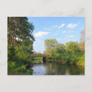 Carte Postale Rivière Millers près du lac Dennison, Massachusett