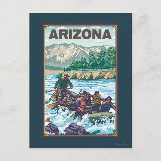 Carte Postale Rivière RaftingArizona (Devant)