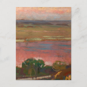 Carte Postale Rivière rose   Jan Stanisławski