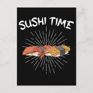 Carte Postale Riz Temps Sushi Amant de la Nourriture Japonaise N