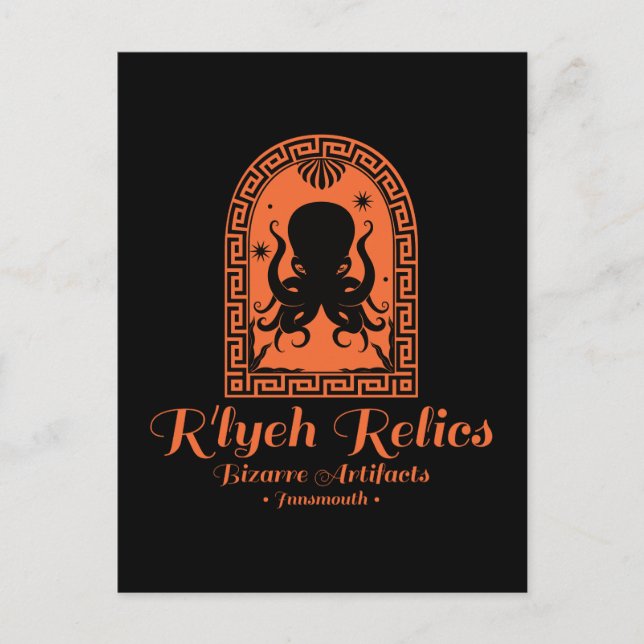 Carte Postale R'lyeh Relics Antiquités d'Innsmouth (Devant)