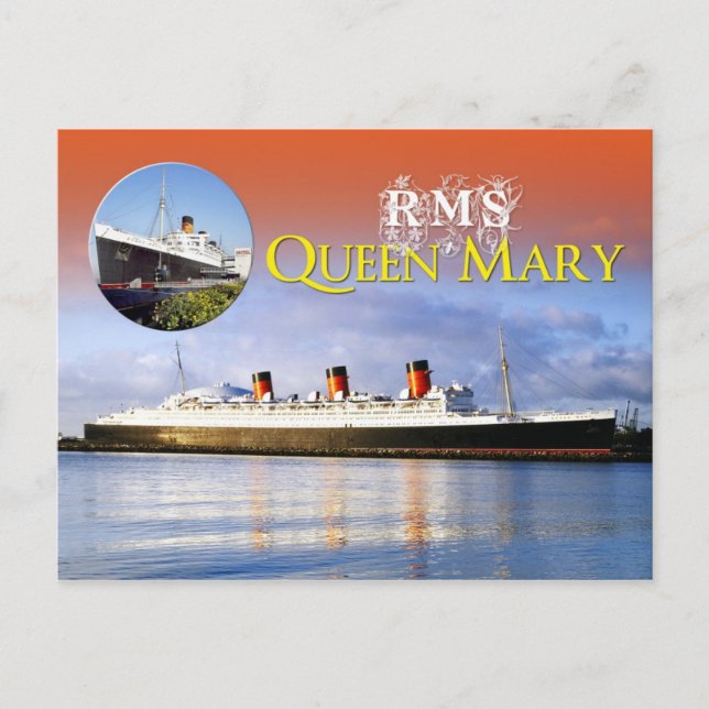 Carte Postale RMS Queen Mary (Devant)
