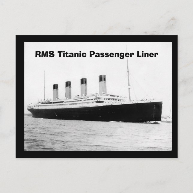Carte Postale RMS Titanic Passenger Liner (Devant)