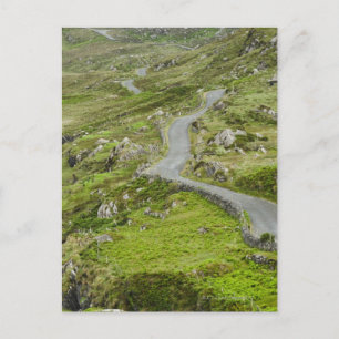 Carte Postale Road between Ballaghacahreen and Caherkeen.