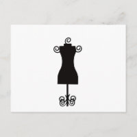 Robe de mode noir et blanc Mannequin