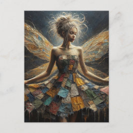 Carte Postale Robe de Patchwork
