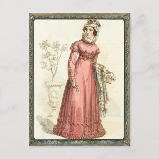 Carte Postale Robe rose Régence