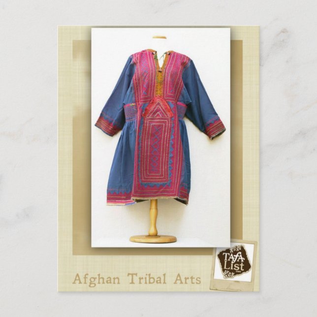 Carte Postale Robe vintage Baluchi (Devant)