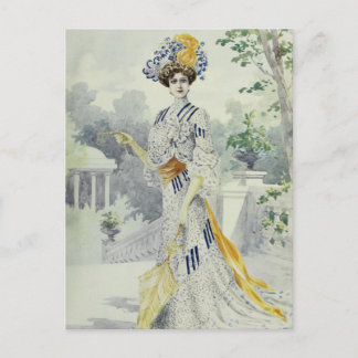 Carte Postale Robe Vintage Victorienne