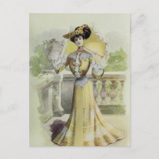 Carte Postale Robe Vintage Victorienne