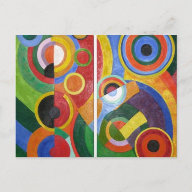 Carte Postale Robert Delaunay Art abstrait (Devant)