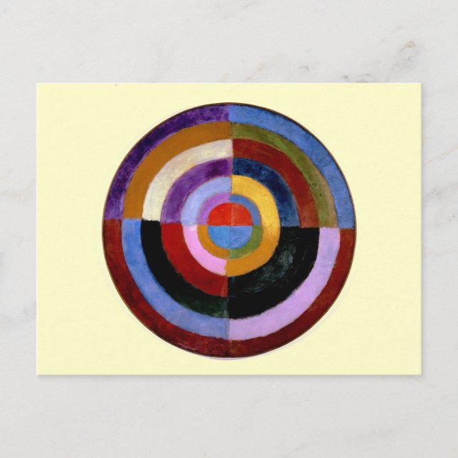 Carte Postale Robert Delaunay Art abstrait (Devant)