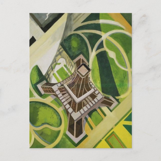 Carte Postale Robert Delaunay Art Tour Eiffel (Devant)