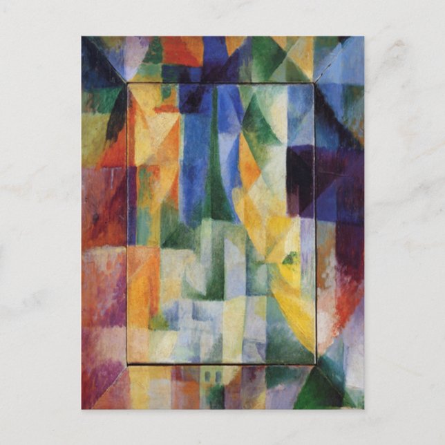Carte Postale Robert Delaunay - Fenêtres simultanées sur la vill (Devant)