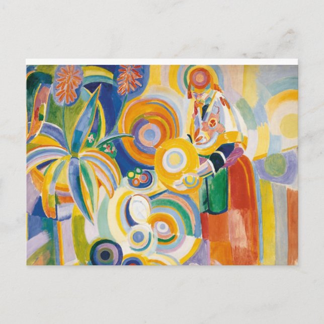 Carte Postale Robert Delaunay - le grand Portugais (Devant)