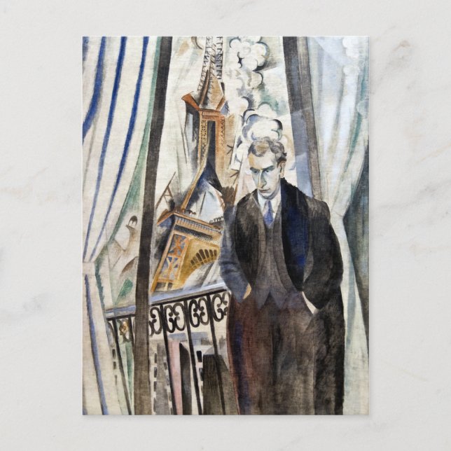 Carte Postale Robert Delaunay Le poète Philippe Soupault (Devant)